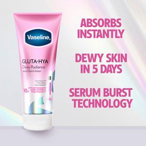 Vaseline Gluta Hya Dewy Radiance Serum Burst Body Lotion Moisturiser 200ml - gallery image 3