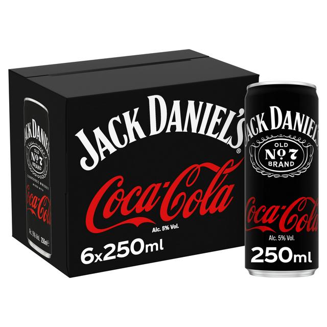 Jack Daniel's & Coca-Cola 6 x 250ml - gallery image 1