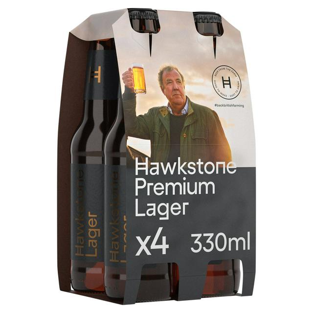 Hawkstone 4 x 330ml Premium Lager Beer Bottles - gallery image 1
