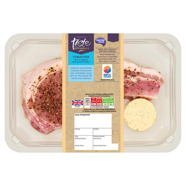 Sainsbury's Taste the Difference Tomapork with a Lemon & Garlic Butter Melt - gallery image 1