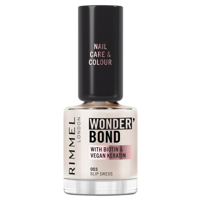 Rimmel Wonder Bond Care + Color Nail Polish 003 Slip Dress 12ml - gallery image 1