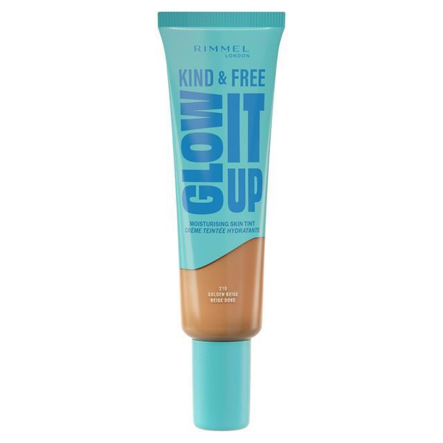 Rimmel London Kind & Free Glow It Up Moisturising Skin Tint 210 Golden Beige 30ml - gallery image 1