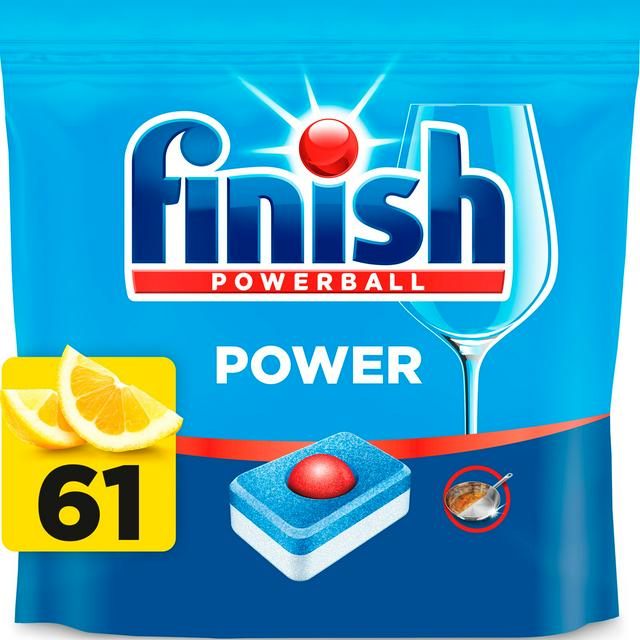 Finish Power All in One Lemon Dishwasher Tablets x61 - gallery image 1
