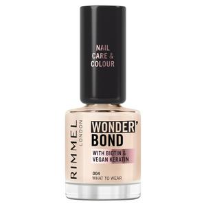 Rimmel Wonder Bond Care + Color Nail Polish 004 What to Wear 12ml