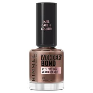Rimmel Wonder Bond Care + Color Nail Polish 007 Cappuccino 12ml