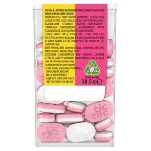 Tic Tac 38.5g Two Lemon & Raspberry Flavour Sugar Free Sweets - gallery image 2