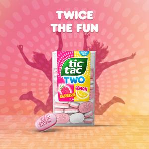 Tic Tac 38.5g Two Lemon & Raspberry Flavour Sugar Free Sweets - gallery image 4