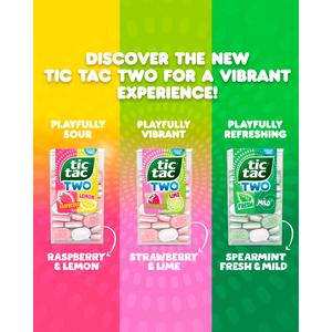 Tic Tac 38.5g Two Lemon & Raspberry Flavour Sugar Free Sweets - gallery image 6
