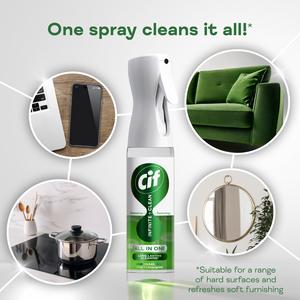 Cif Infinite Clean All in One Cleaner Spray Lime & Lemongrass 280ml - gallery image 2