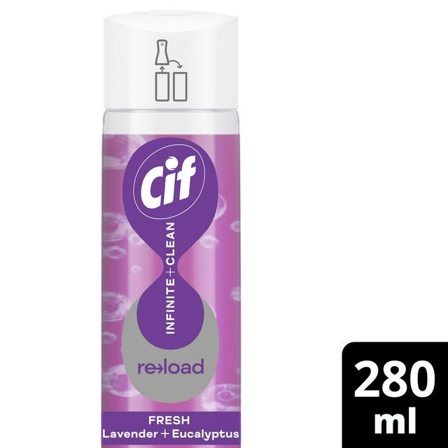 Cif Infinite Clean All in One Cleaner Reload Lavender & Eucalyptus 280ml - gallery image 1