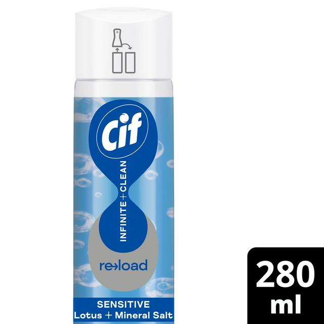 Cif Infinite Clean All in One Cleaner Reload Sensitive Lotus & Mineral Salt 280ml - gallery image 1