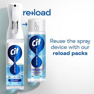 Cif Infinite Clean All in One Cleaner Spray Sensitive Lotus & Mineral Salt 280ml - gallery image 3