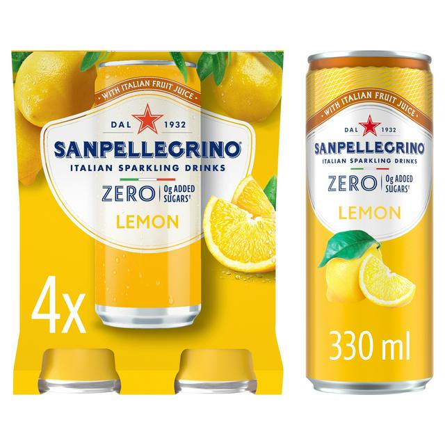 San Pellegrino Zero Lemon 4 x 330ml