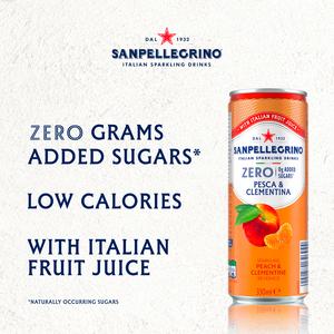 San Pellegrino Zero Peach & Clementine 4 x 330ml - gallery image 2