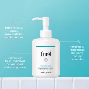 Curél Hydrating Makeup Cleanser for Dry Sensitive Skin 200ml - gallery image 3