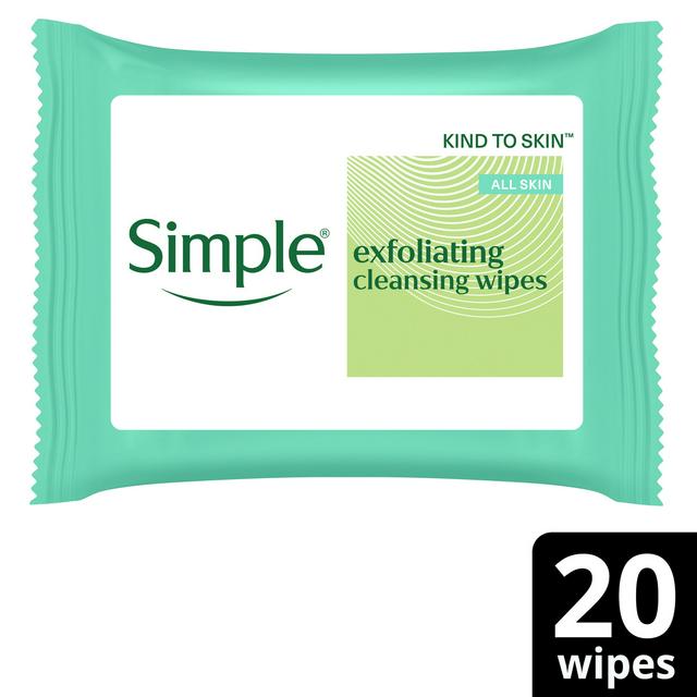 Simple Exfoliating Face Wipes Biodegradable x20 - gallery image 1