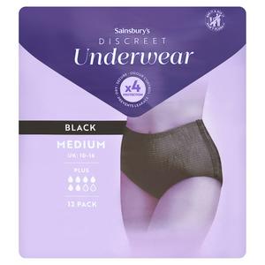 Sainsbury's Comfort Female Pant Plus M Black x12