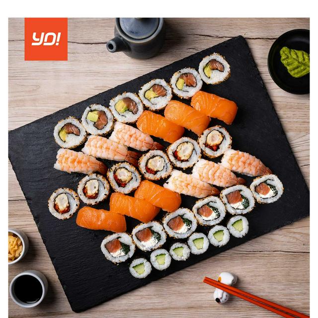 Occasions by Sainsburys YO! 36 Pieces Sushi Salmon & Prawn Deluxe Selection
