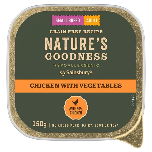 Sainsburys Sainsbury's Natures Goodness Adult Chicken Dog Food 150g