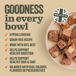 Sainsbury's Natures Goodness Adult Beef Dog Food 150g - gallery image 2