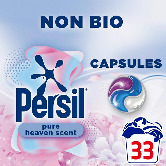 Persil Pure Heaven Scent Non Bio Laundry Washing Capsules 33
