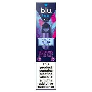 blu Bar Kit Blueberry Sour Razz Vape Device 20mg/ml - video