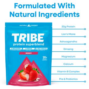 Tribe Protein Superblend Berry 500g - gallery image 5