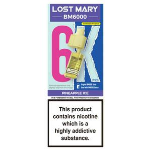 Lost Mary BM6000 Pineapple Ice Refillable Kit 20mg/ml