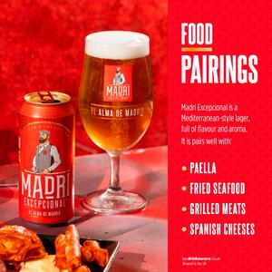 Madri 15 x 440ml Excepcional Premium Lager Beer Cans - gallery image 3