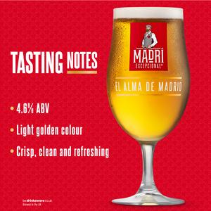 Madri 15 x 440ml Excepcional Premium Lager Beer Cans - gallery image 5