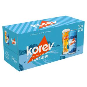 Korev 10 x 440ml Lager Beer Cans
