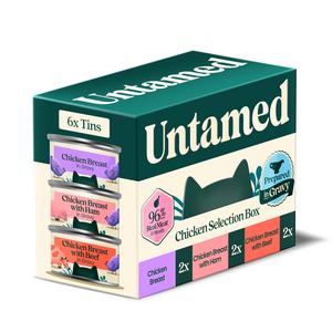 Untamed Wet Cat Food in Gravy Chicken Selection Box 6 x 75g - gallery image 2