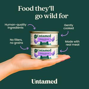 Untamed Chicken Breast in Gravy Wet Cat Food 75g - gallery image 2