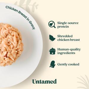 Untamed Chicken Breast in Gravy Wet Cat Food 75g - gallery image 3