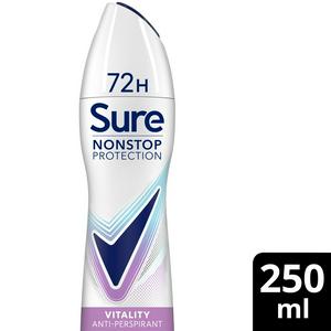 Sure Women Nonstop Protection Anti Perspirant Aerosol Eucalyptus And Coconut 250Ml