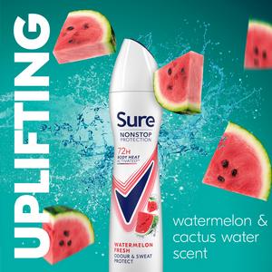 Sure Nonstop Protection Anti Perspirant Aerosol Watermelon Fresh 250ml - gallery image 3