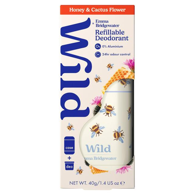 Wild Emma Bridgewater Honey & Cactus Flower Refillable Natural Deodorant 40g - gallery image 1