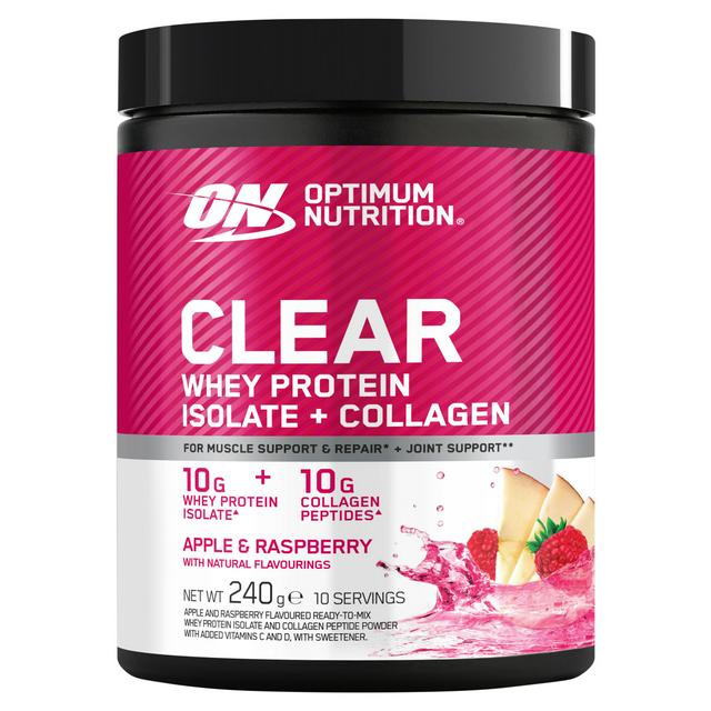 Optimum Nutrition Clear Whey + Collagen Apple & Raspberry 240g