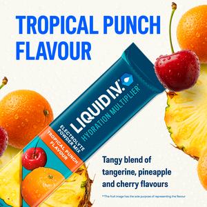 Liquid IV Hydration Multiplier Electrolyte Powder Mix Food Supplement Tropical Punch Sachets x3 - gallery image 4