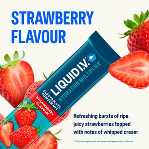 Liquid IV Hydration Multiplier 3 x Sachets Strawberry Electrolyte Powder Mix Food Supplement - gallery image 3