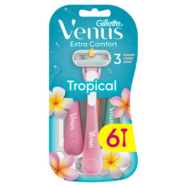 Venus Tropical Disposable Razors x6 - gallery image 1