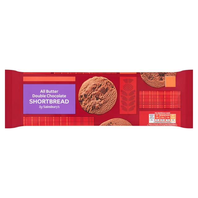 Sainsbury's All Butter Double Chocolate Shortbread 175g - gallery image 1