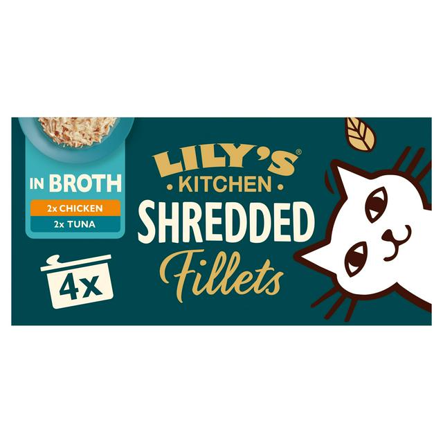 にゃんこ好きLILY'S KITCHEN SHREDDED FILLETS Shredded fillets for cats multipack (8 x 70g) | Lily's Kitchen