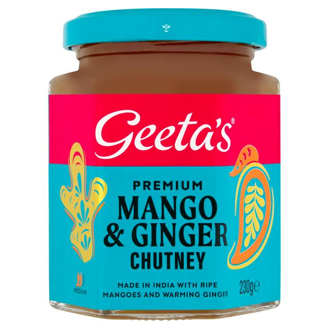 Geetas Geeta's Premium Mango & Ginger Chutney Medium 230g
