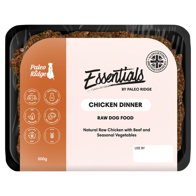 Paleo Ridge Essentials Chicken Dinner Raw Dog Food 500g