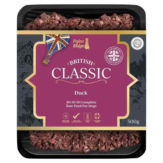 Paleo Ridge Classic Range Duck Complete Raw Feed for Dogs 500g