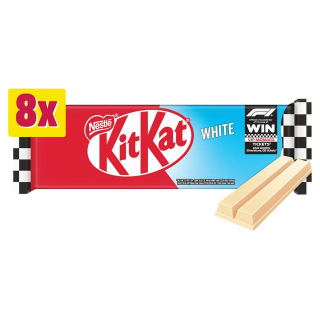 KitKat 2 Finger White Biscuit Bar Multipack 8 x 20.7g - gallery image 1
