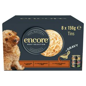 Encore Meat Selection in Gravy Dog Food 8 x 156g - video
