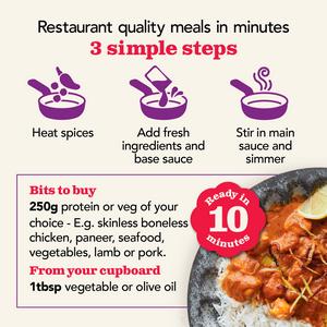 The Spice Tailor 300g Spicy Butter Chicken Indian Curry Sauce Meal Kit - gallery image 2