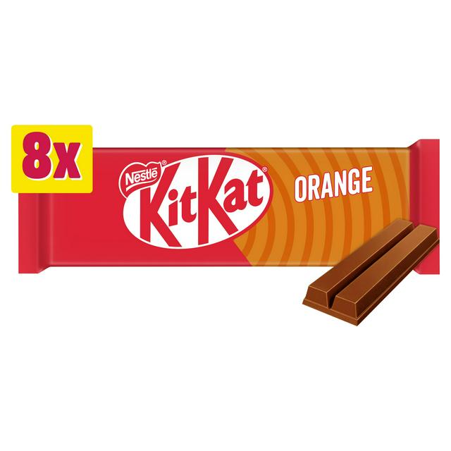 KitKat 2 Finger Orange Chocolate Biscuit Bar Multipack 8 x 20.7g - gallery image 1